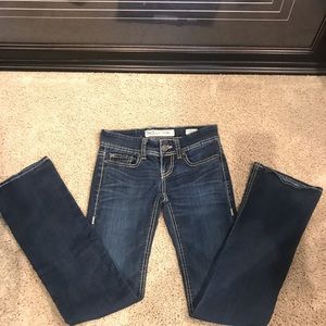 BKE denim jeans Stella size 24R. 24x31 1/2